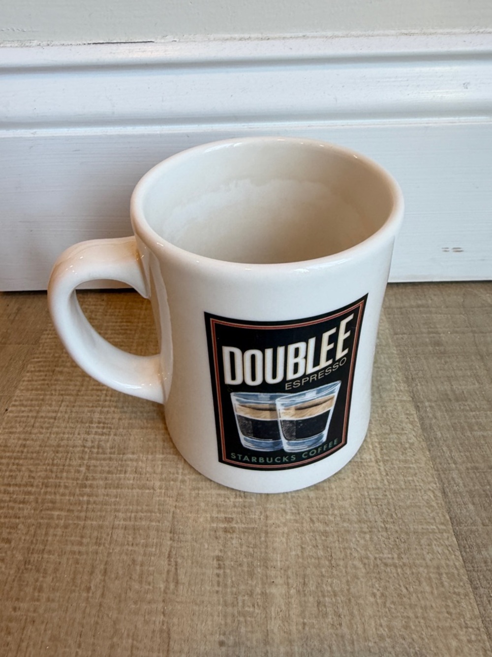 Starbucks 2002 Barista Mug - “Double Espresso Starbucks Coffee”